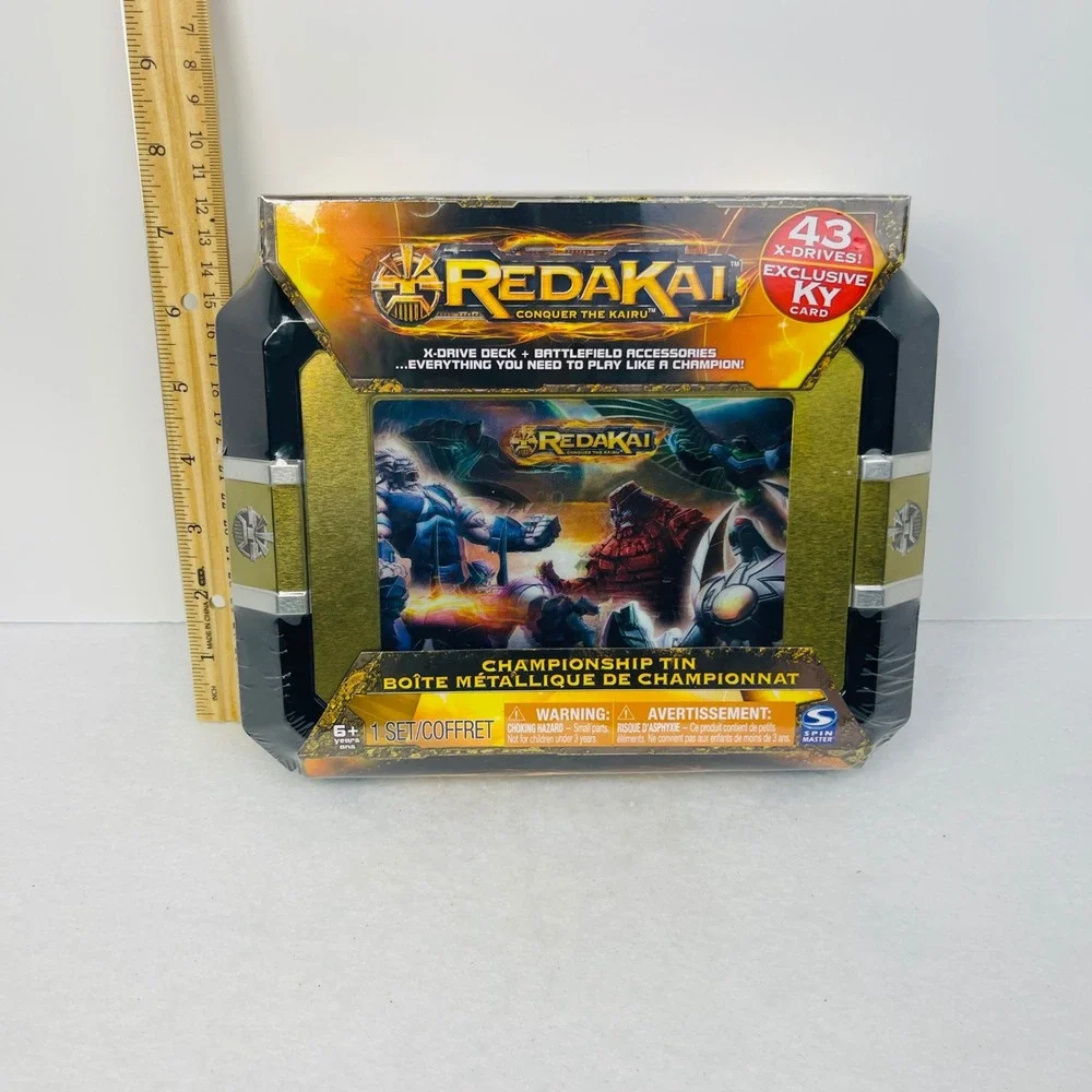Redakai Conquer the Kairu Championship Tin Spin Master 2011 Sealed 43 X-Drives